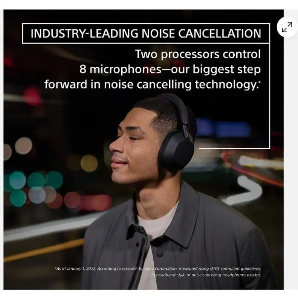 Sony WH-1000XM5 Wireless Noise Canceling Headphones (Black)